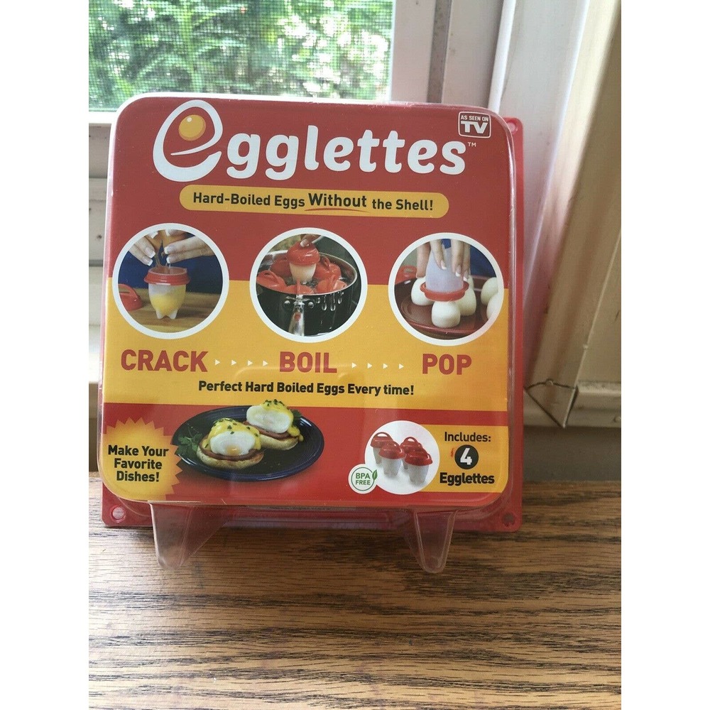 Egglettes Egg Poaching Silicone Cup, 4-Cups As Seen On Tv BPA Free
